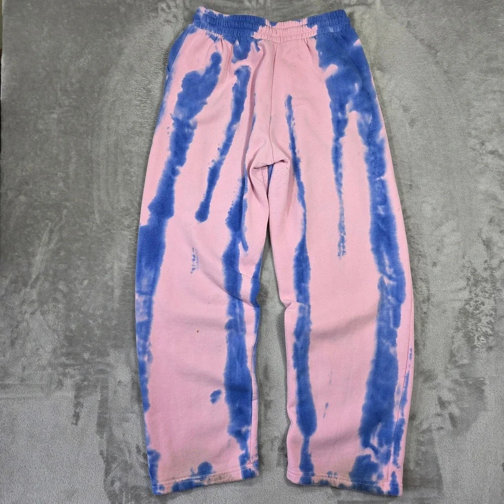 Von Dutch Womens Pink Tie Dye Y2k Sweatpants Size L Bratz Wide Leg Preppy Lounge - Picture 7 of 9